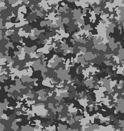 Pixel camouflage stealth black seamless pattern Vector Image