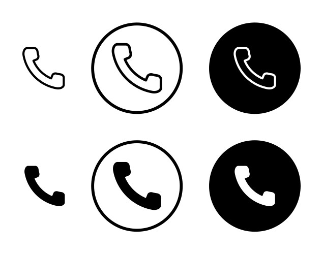 Phone call icon Royalty Free Vector Image - VectorStock