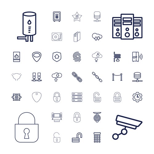 37 system icons (36829134) – Free Vector | VectorStock