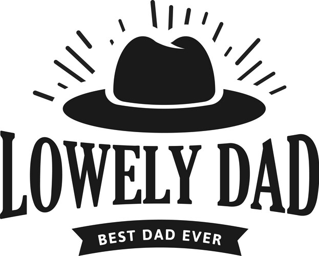 Vintage Father's Day Logo Set Vector Image