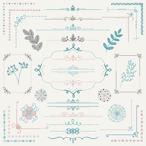 Rustic Sign Border Vector Hand sketched rustic frames borders Royalty Free Vector