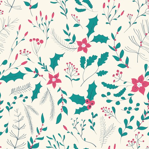 Winter seamless pattern Royalty Free Vector Image
