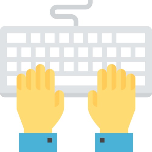 Program coding flat web icon vektorbild