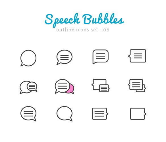 Speech bubble Royalty Free Vector Image - VectorStock