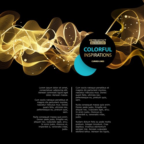 Abstract background gold wave eps 10 Royalty Free Vector