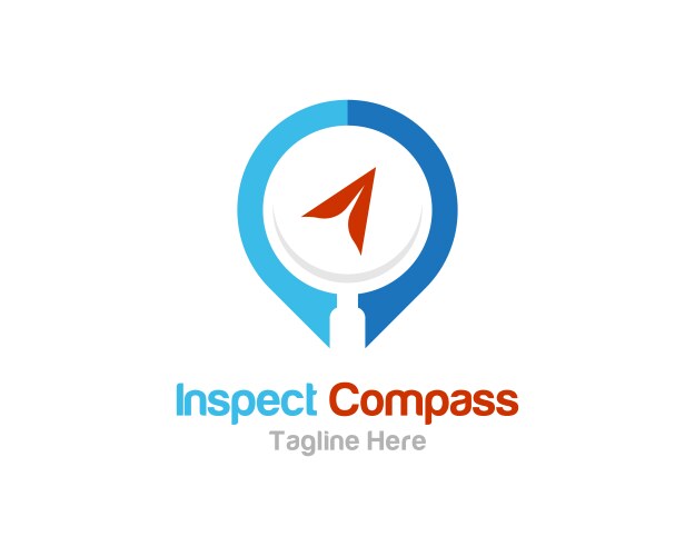 Creative store inspection icon logo design Vector Image