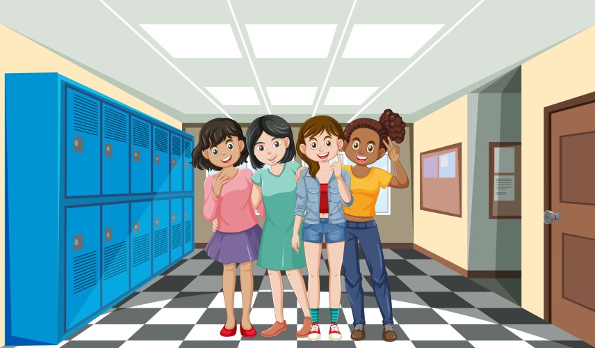 School Friends Vector Images (over 35,000)