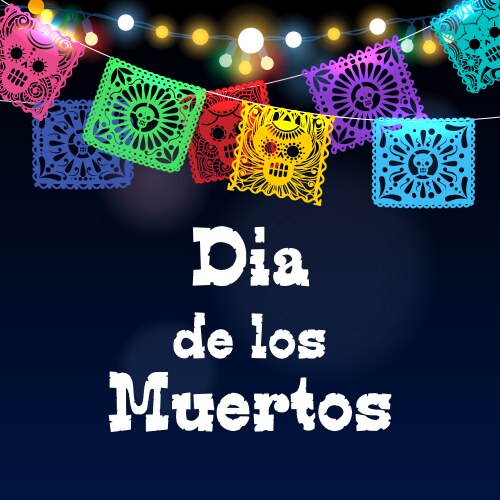 Mexican Day of the Dead Poster Vector Image