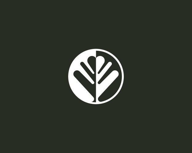 Gn logo with negative space triangle shape Vector Image