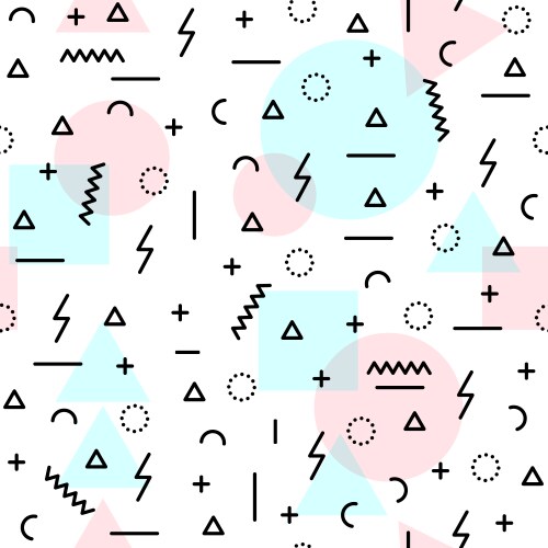Blue and white retro cubes pattern Royalty Free Vector Image
