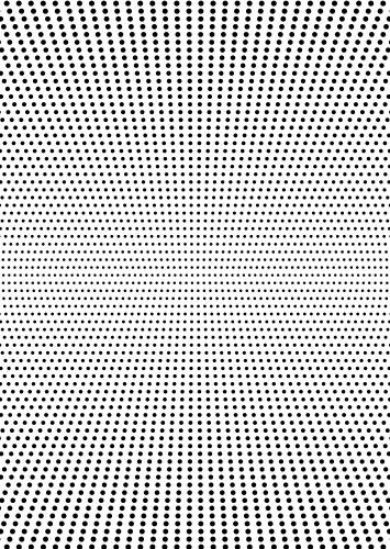 Radial dotted halftone background Royalty Free Vector Image
