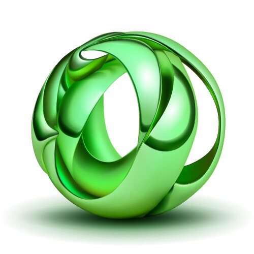 abstract figure as a sphere vector