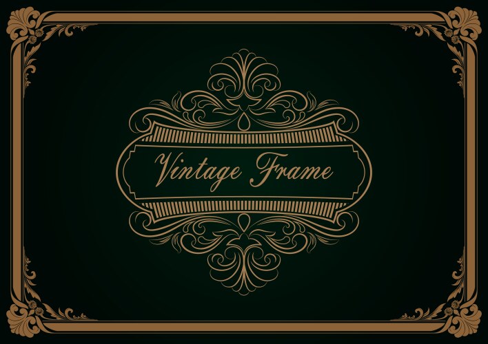 decorative frame vector image