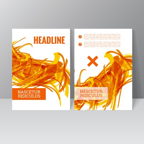 Brochure template vector image