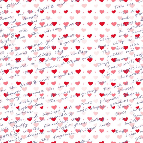 Retro abstract heart seamless pattern for r Vector Image