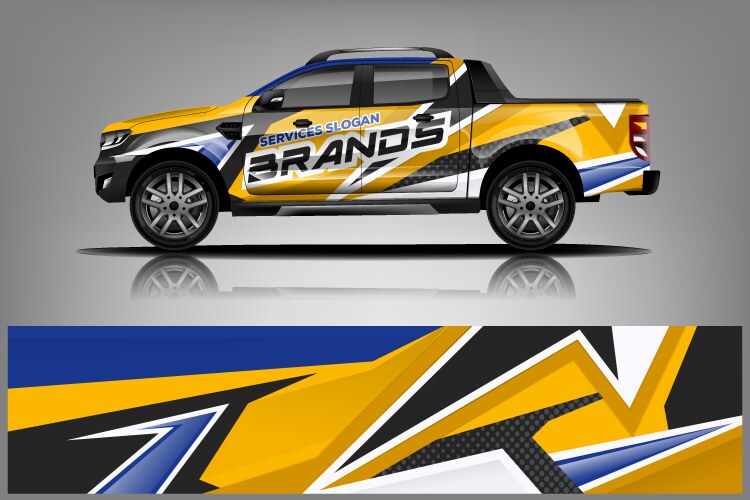 Dynamic Racing Stripe Kit Vector Image