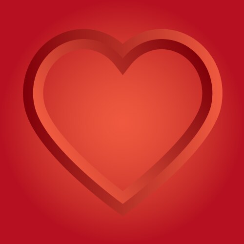 Heart icon vector image