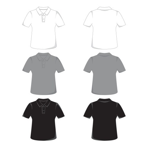 polo shirt vector image