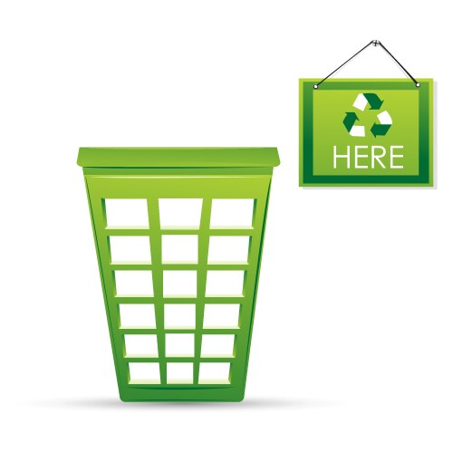 Recycle bins Royalty Free Vector Image - VectorStock