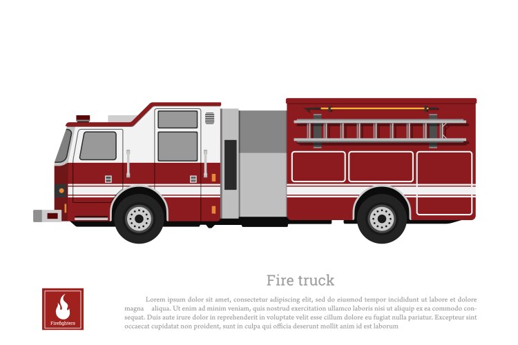 Fire truck Vector Images & Graphics for Commercial Use | VectorStock