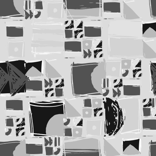 Abstract geometric pattern with squares and sharp vector image