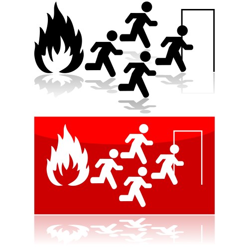 Fire Exit Icon Vector Images (over 10,000)