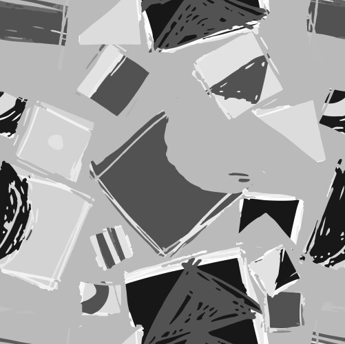 Abstract geometric pattern with squares and sharp vector image