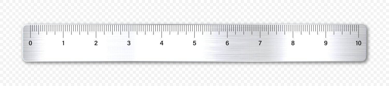 Ruler Cm Measurement Numbers Scale Royalty Free Vector Image