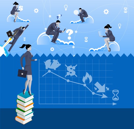 Knowledge transfer Royalty Free Vector Image - VectorStock