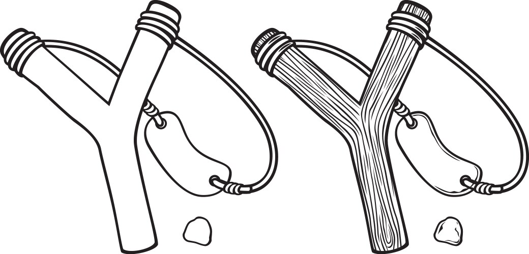 Sling Shot For Kids Ages 8-12 Handmade Natural Wood Slingshot