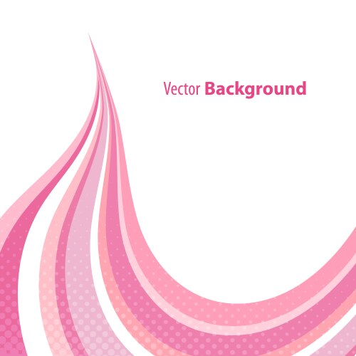 Background template with pink and red curves Vector Image