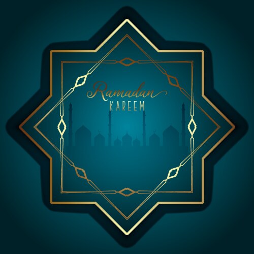 elegant background for ramadan kareem vector image