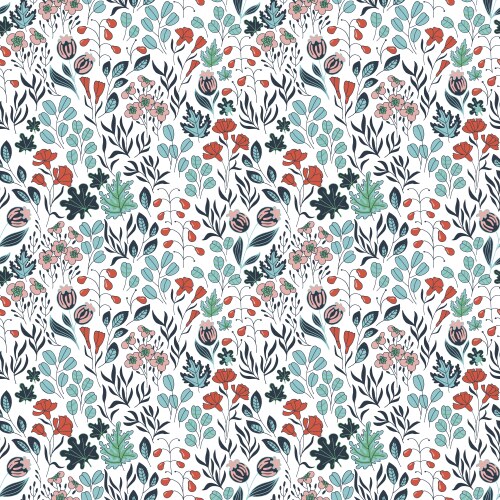 Floral seamless background Royalty Free Vector Image