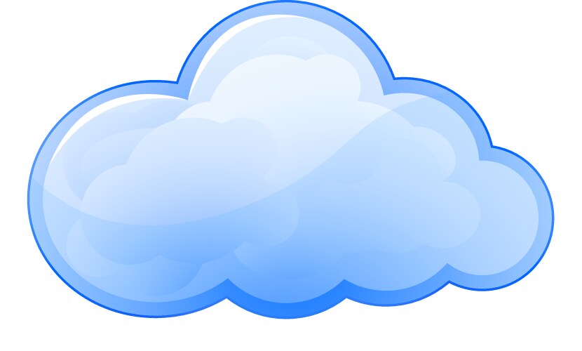 Cute cloud icon Royalty Free Vector Image - VectorStock