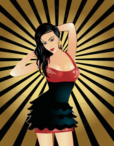 Sexy girl vector image