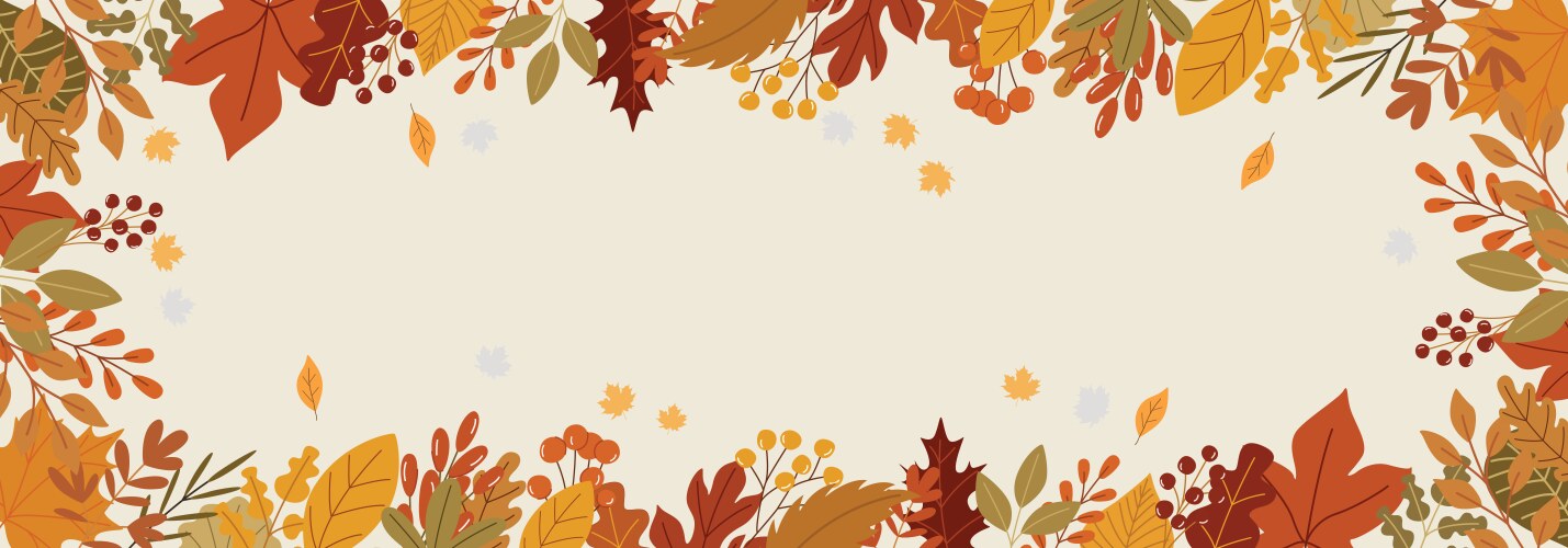 Autumn Maple Leaf Banner – Royalty-Free Vector | VectorStock