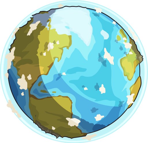 planet earth vector image vector image