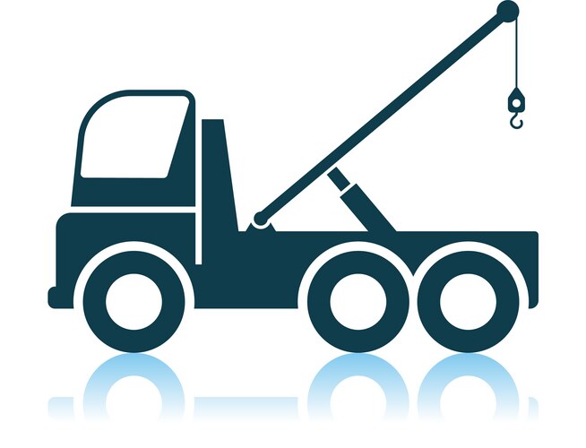 Car towing truck icon vector image