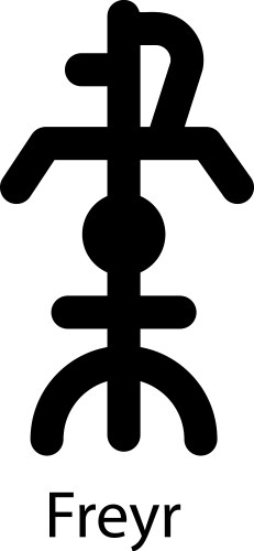 Freyr Font Ares Royalty Free Vector Image - VectorStock
