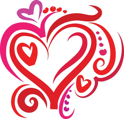 Retro hearts background Royalty Free Vector Image