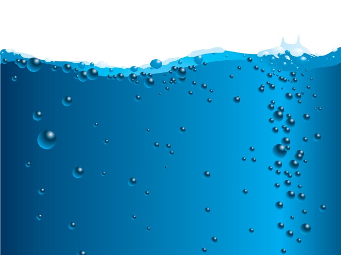 Water bubble background Royalty Free Vector Image