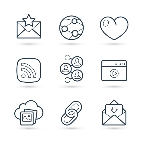 social icon vectors free