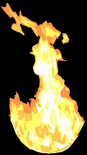 Set of flat fire icons Royalty Free Vector Image