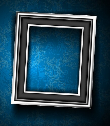 Picture frame wallpaper background Royalty Free Vector Image