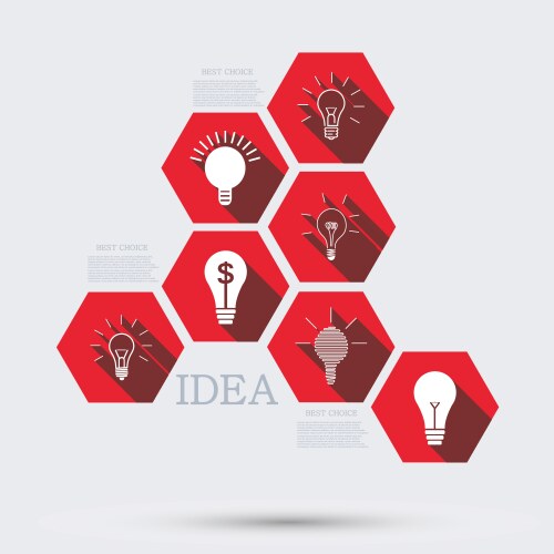 modern idea infographic background vector