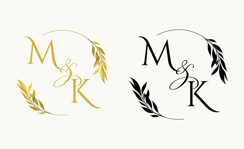 Hp initial wedding crest logo monogram Royalty Free Vector