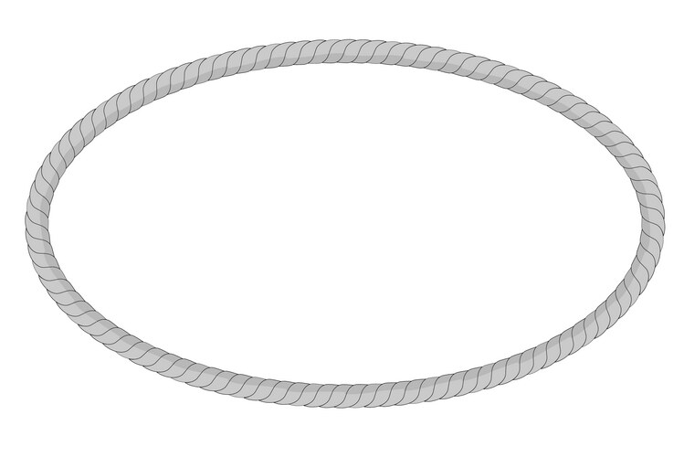 Oval rope frame Vector Images & Graphics for Commercial Use | VectorStock