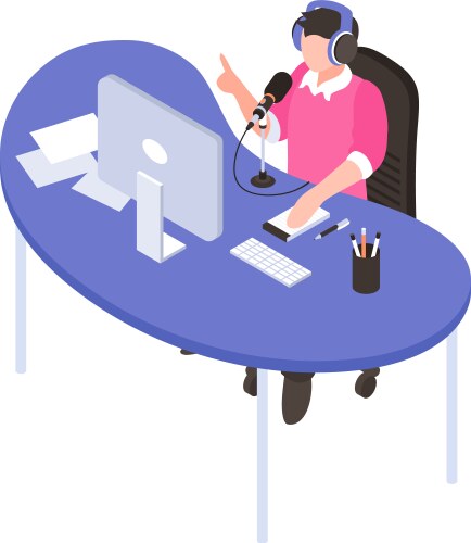 Radio studio icon Royalty Free Vector Image - VectorStock