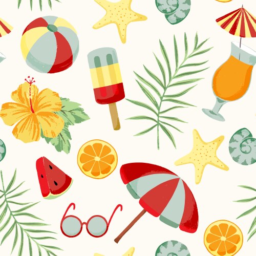 Tropical elements Royalty Free Vector Image - VectorStock