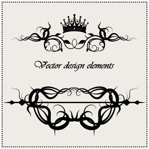 Ornate Tribal Tattoo Swirls Vector Image